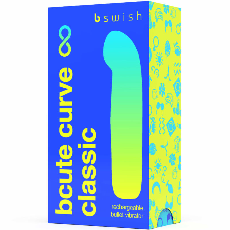 mini vibromasseur point G courbé bleu Bcute Curve B Swish vue 4 sur 5