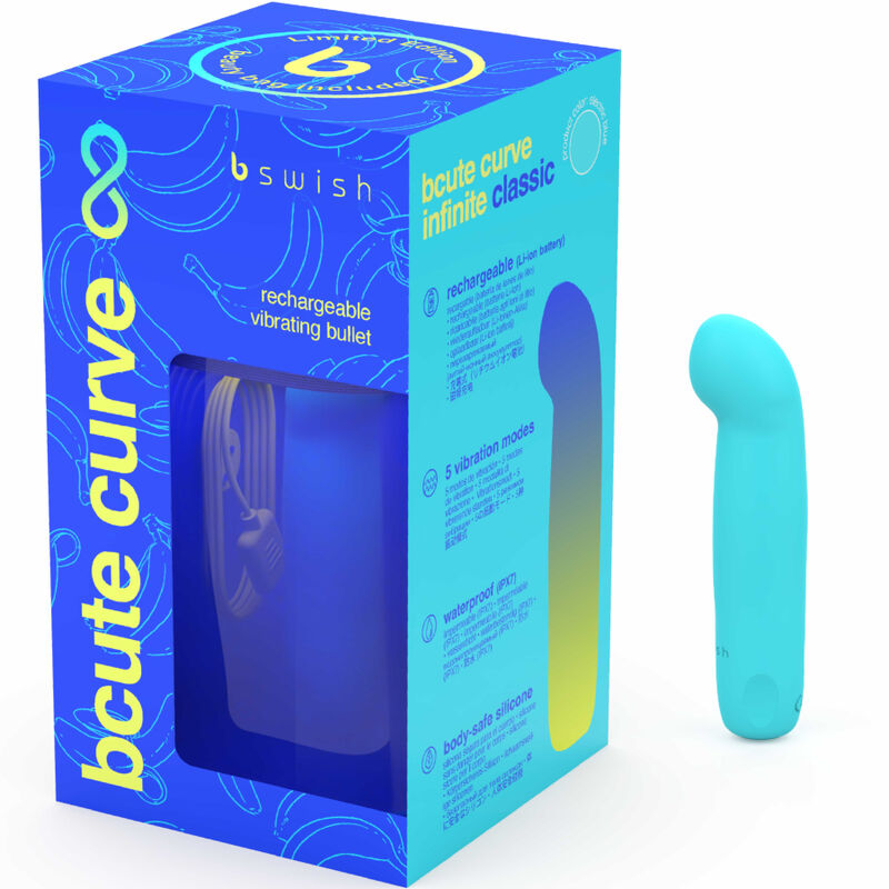mini vibromasseur point G bleu avec trousse Bcute B Swish vue 4 sur 7