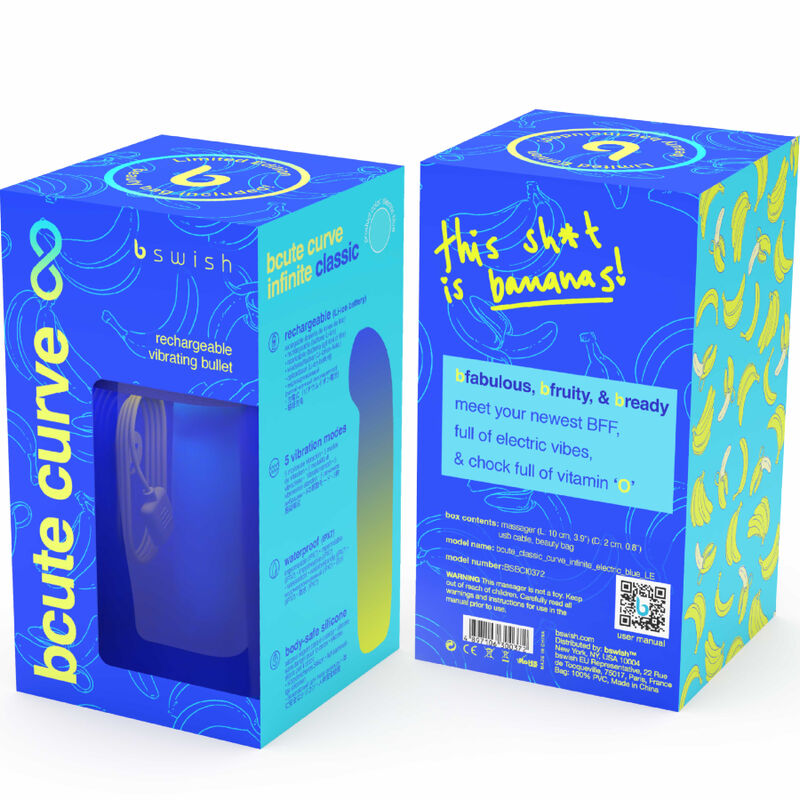mini vibromasseur point G bleu avec trousse Bcute B Swish vue 5 sur 7