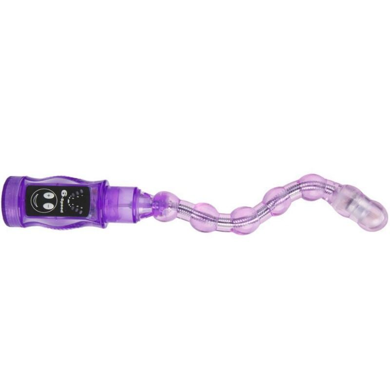 chapelet anal vibrant pliable lilas Distortion Baile vue 4 sur 6