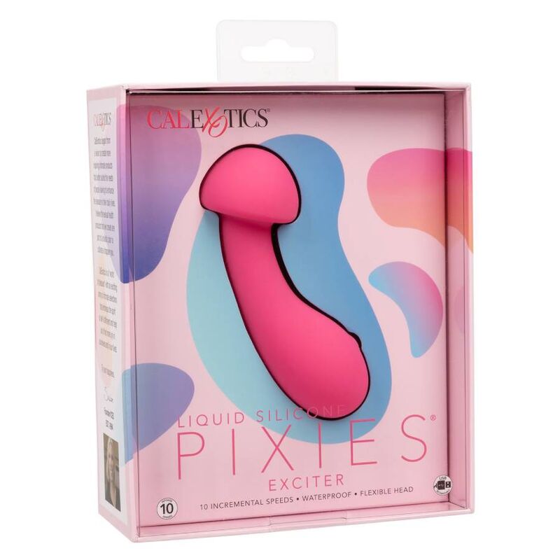 masseur point G tête flexible rose Pixies Exciter Calexotics vue 11 sur 11
