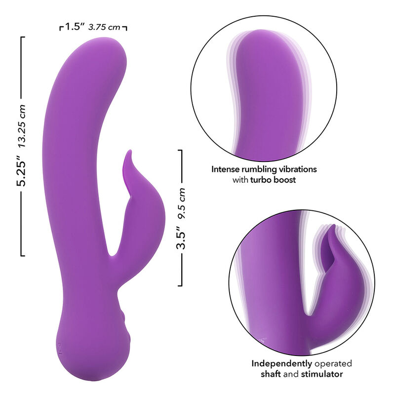 vibromasseur rabbit débutant violet First Time CalExotics vue 7 sur 10