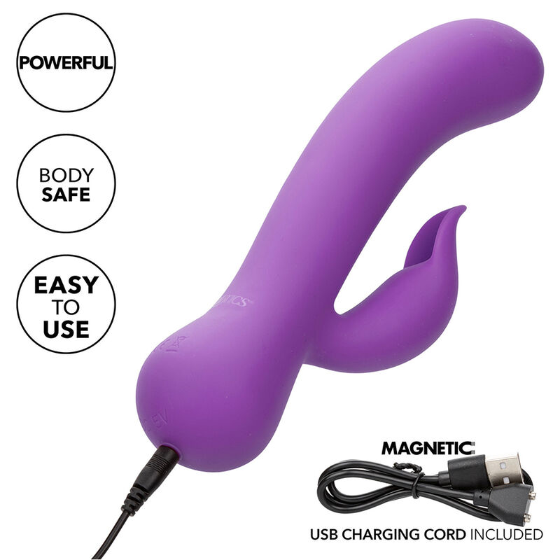 vibromasseur rabbit débutant violet First Time CalExotics vue 8 sur 10