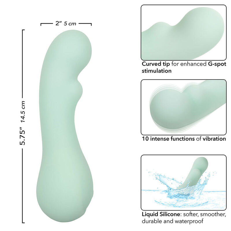 vibromasseur point G transparent aqua Bora Bora Calexotics vue 7 sur 10