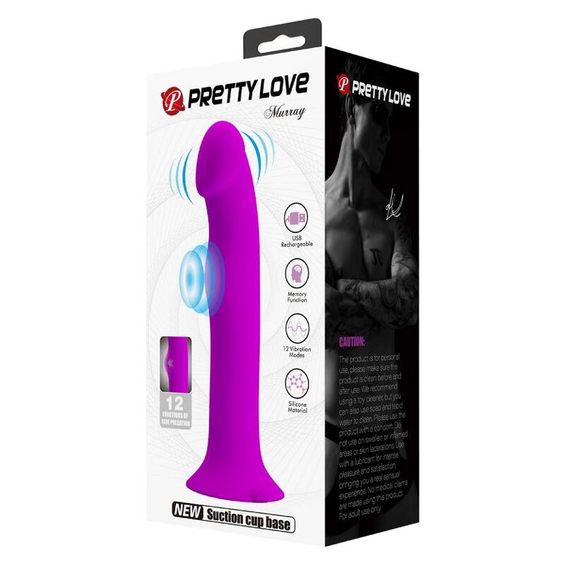 vibromasseur point G à ventouse violet Murray Pretty Love vue 12 sur 12
