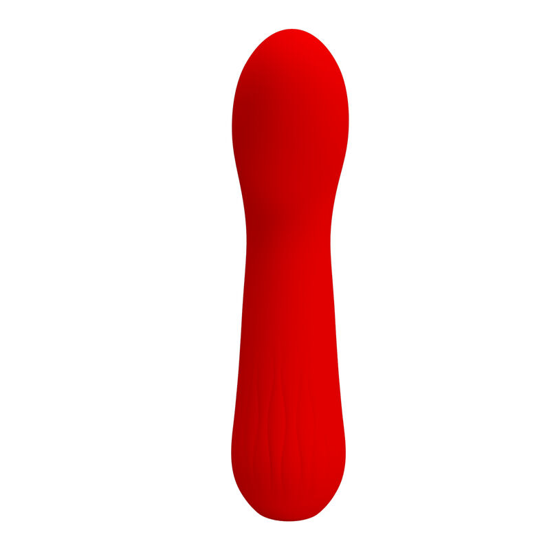 vibromasseur point G souple rouge Faun Pretty Love vue 2 sur 9
