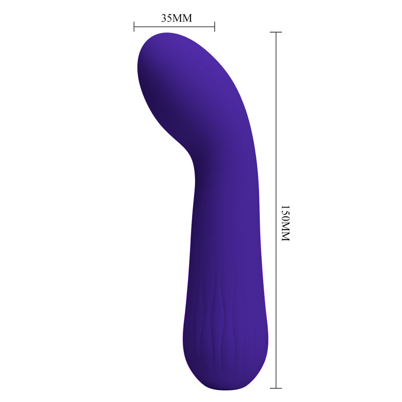 vibromasseur point G souple violet Faun Pretty Love vue 5 sur 9