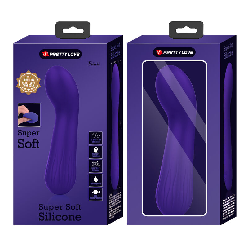 vibromasseur point G souple violet Faun Pretty Love vue 9 sur 9