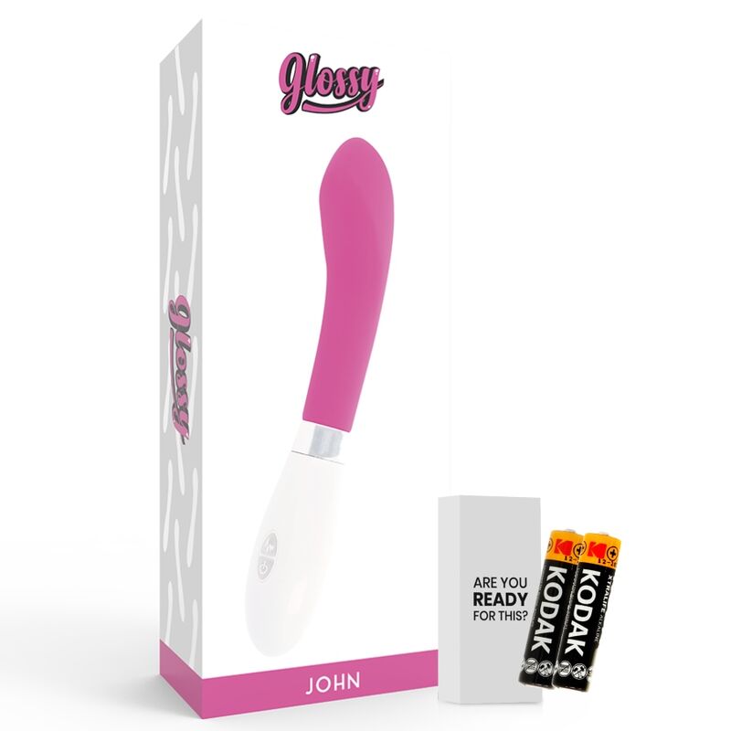 vibromasseur point G courbé rose 10 modes John Glossy vue 5 sur 7