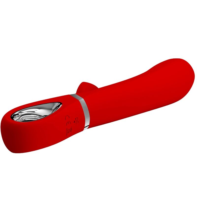 vibromasseur point G multifonction rouge Thomas Pretty Love vue 3 sur 9