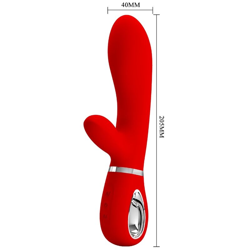 vibromasseur point G multifonction rouge Thomas Pretty Love vue 5 sur 9