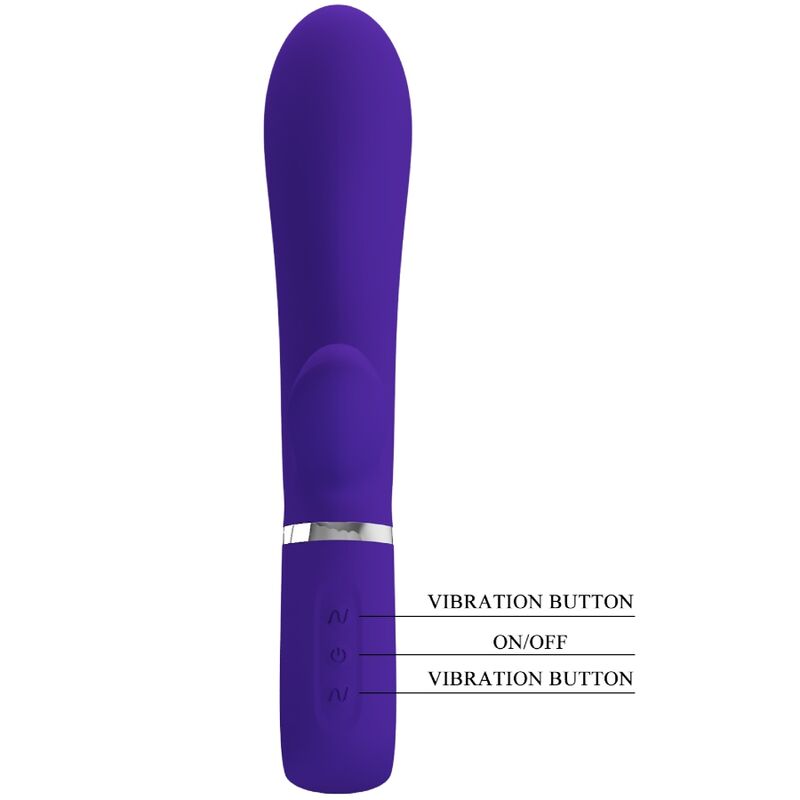 vibromasseur point G multifonction violet Thomas Pretty Love vue 6 sur 9