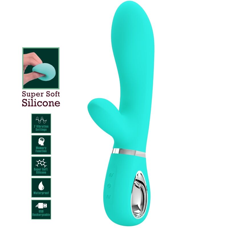 vibromasseur point G multifonction aqua Thomas Pretty Love vue 7 sur 9