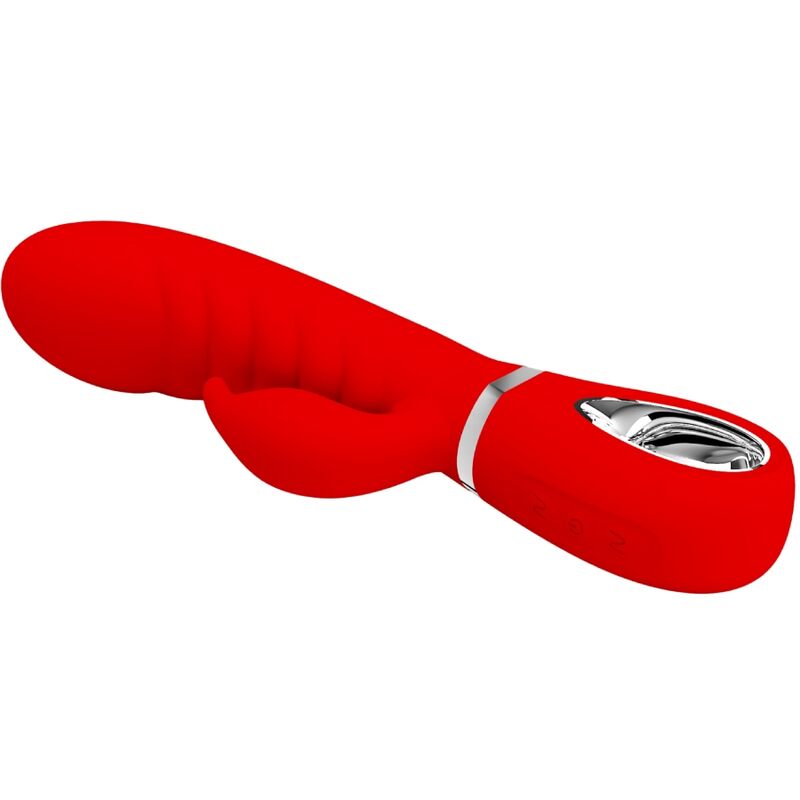vibromasseur rabbit point G rouge Prescott Pretty Love vue 3 sur 9