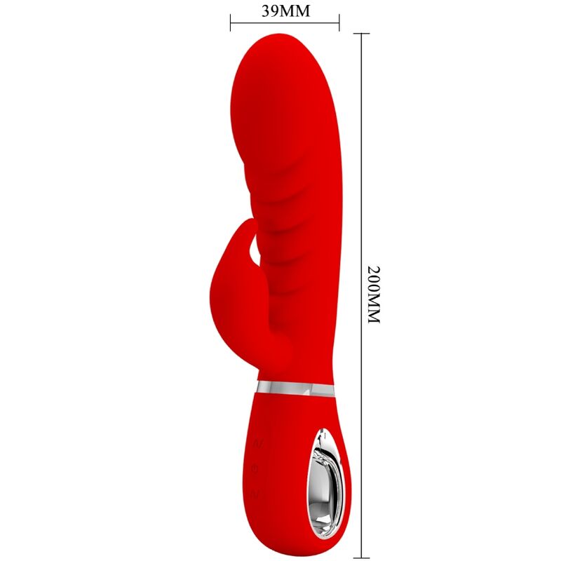 vibromasseur rabbit point G rouge Prescott Pretty Love vue 5 sur 9