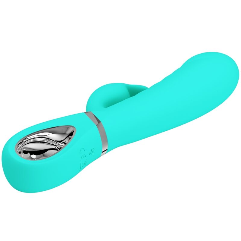 vibromasseur rabbit point G vert aqua Prescott Pretty Love vue 4 sur 9