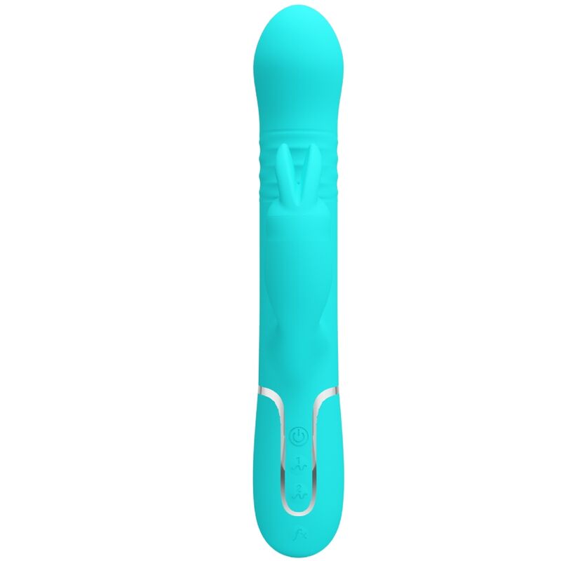 vibromasseur rabbit rotatif vert aqua Coale Pretty Love vue 2 sur 10
