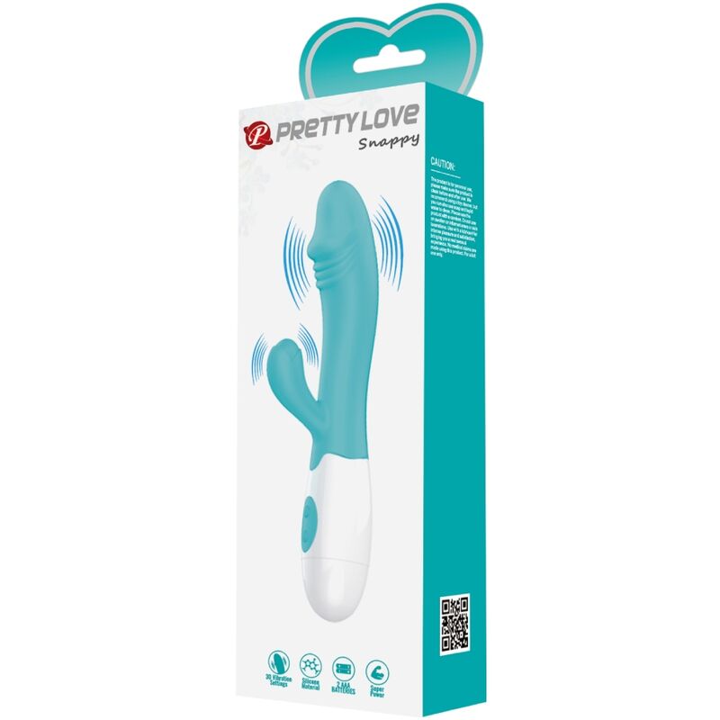vibromasseur point G et clitoris aqua Snappy Pretty Love vue 9 sur 9