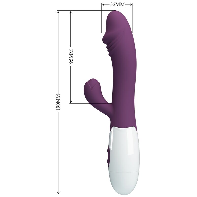 vibromasseur point G et clitoris violet Snappy Pretty Love vue 7 sur 10