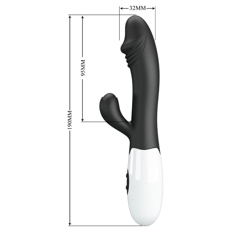 vibromasseur point G et clitoris noir Snappy Pretty Love vue 7 sur 10