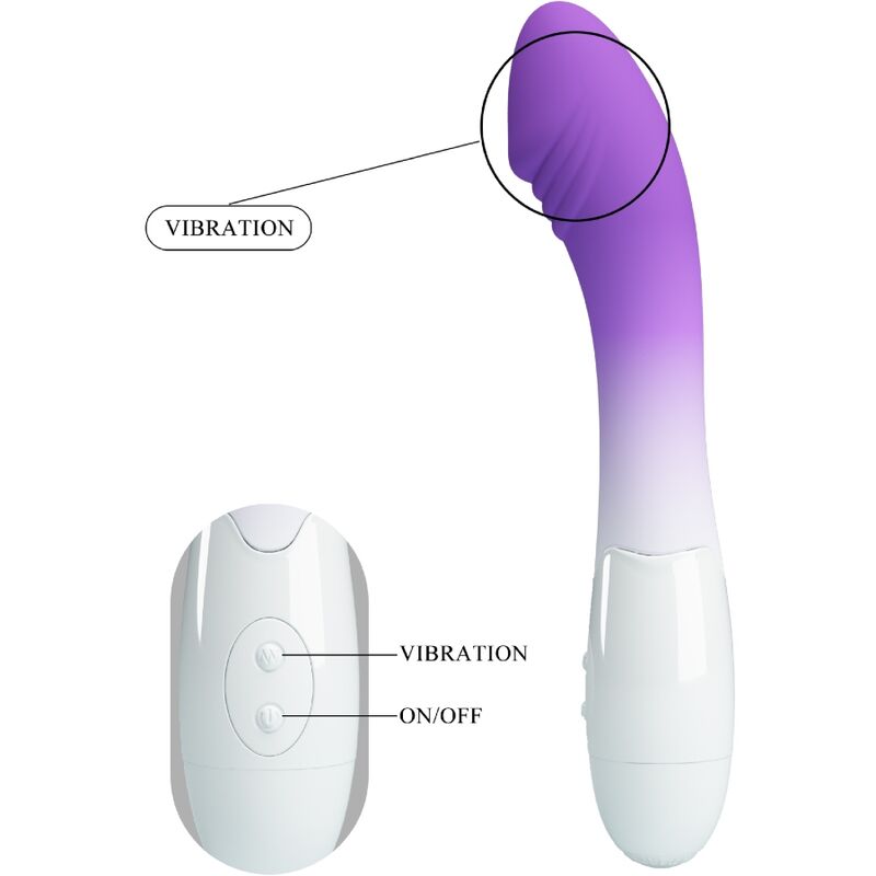 vibromasseur point G violet Elemental Pretty Love vue 4 sur 6