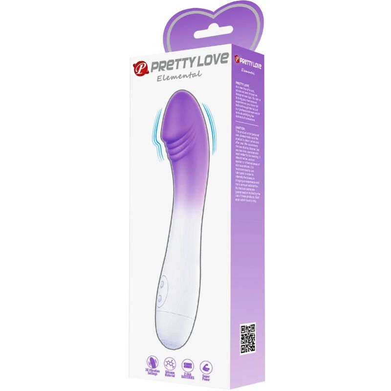 vibromasseur point G violet Elemental Pretty Love vue 6 sur 6
