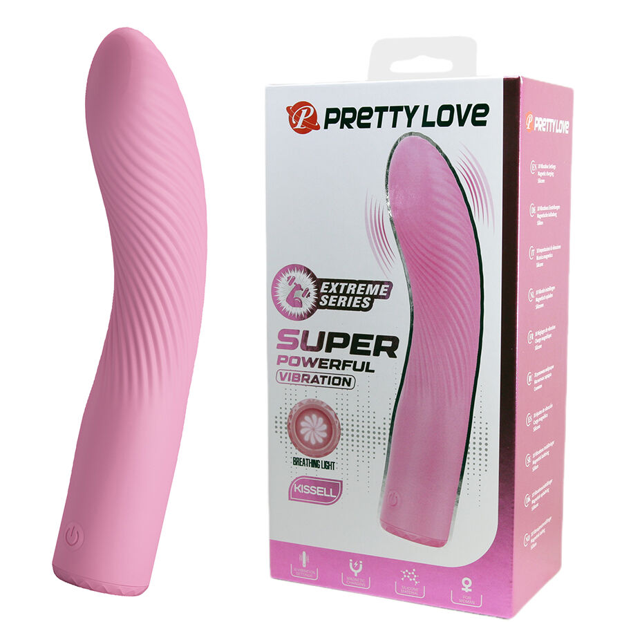 vibromasseur point G rose lumineux Kisell Pretty Love vue 2 sur 12