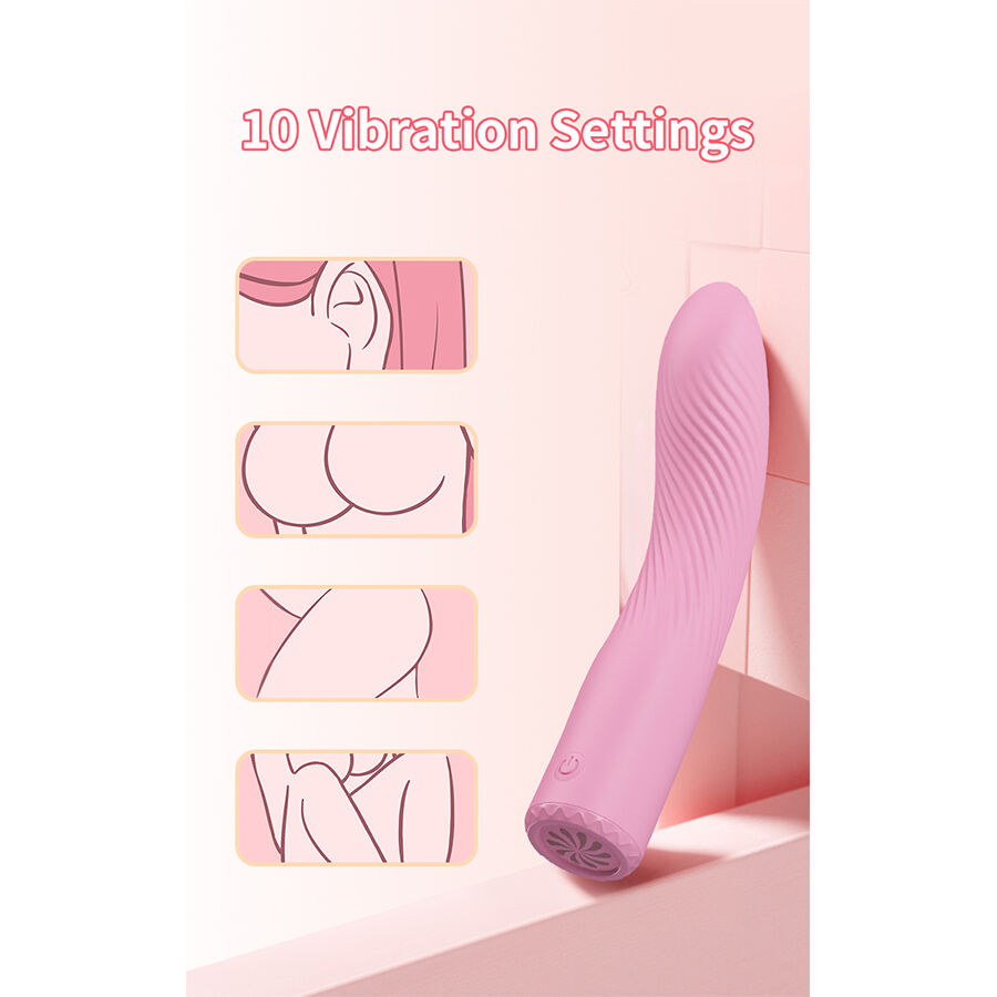 vibromasseur point G rose lumineux Kisell Pretty Love vue 11 sur 12