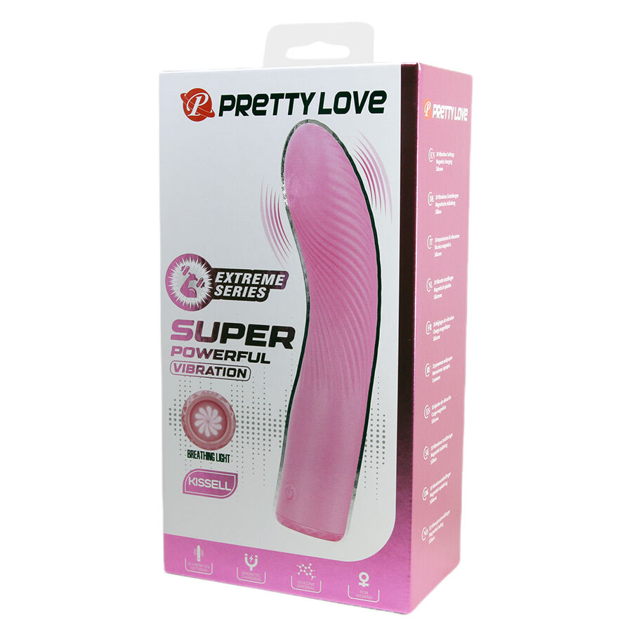 vibromasseur point G rose lumineux Kisell Pretty Love vue 12 sur 12