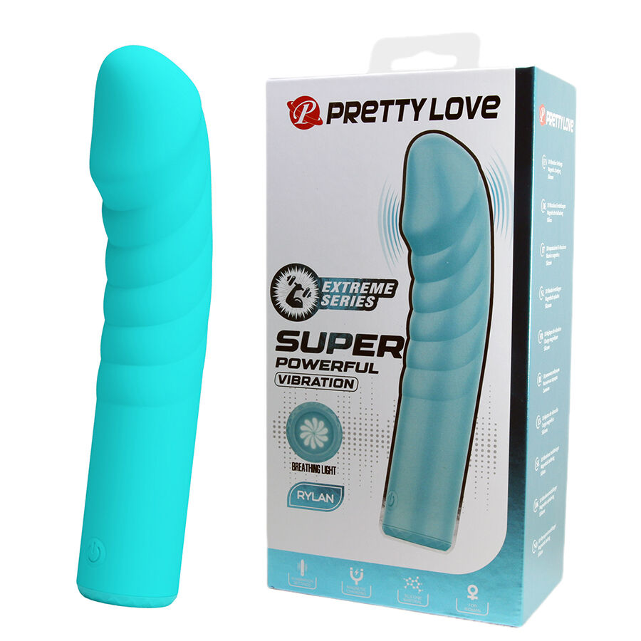 vibromasseur point G bleu lumineux Rylan Pretty Love vue 2 sur 12