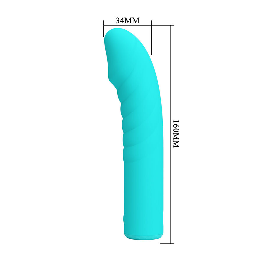 vibromasseur point G bleu lumineux Rylan Pretty Love vue 5 sur 12