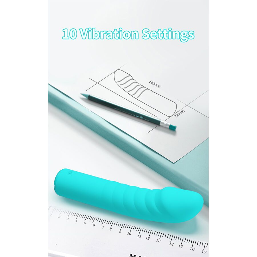 vibromasseur point G bleu lumineux Rylan Pretty Love vue 8 sur 12