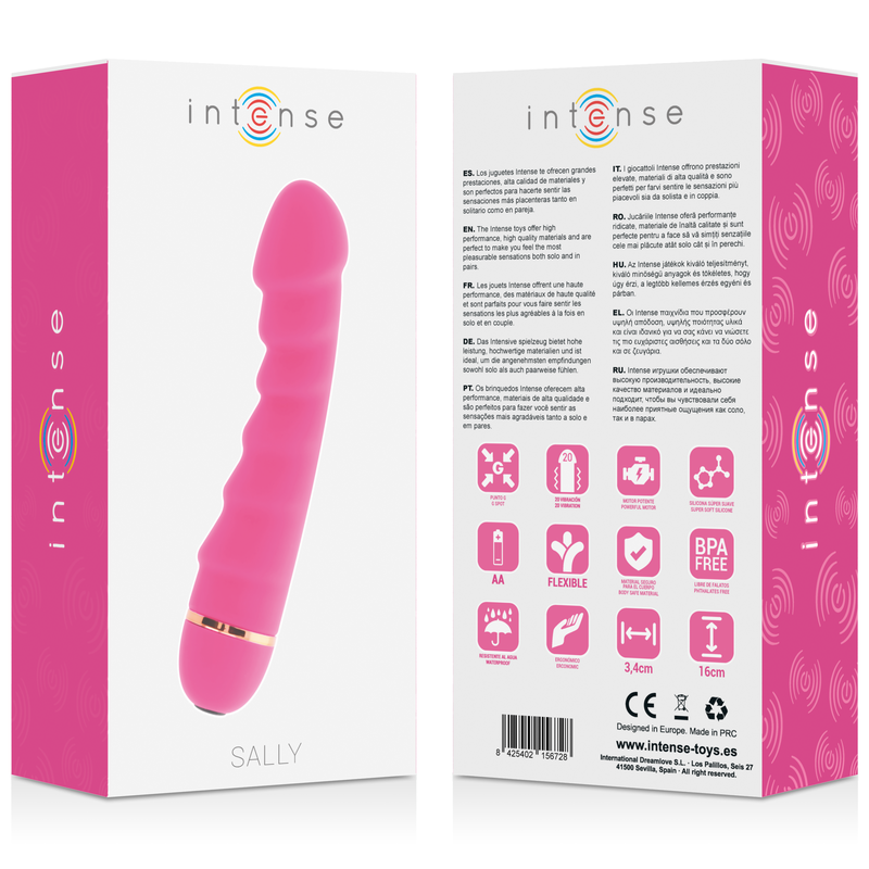 vibromasseur point G flexible 20 vitesses rose Sally Intense vue 6 sur 6