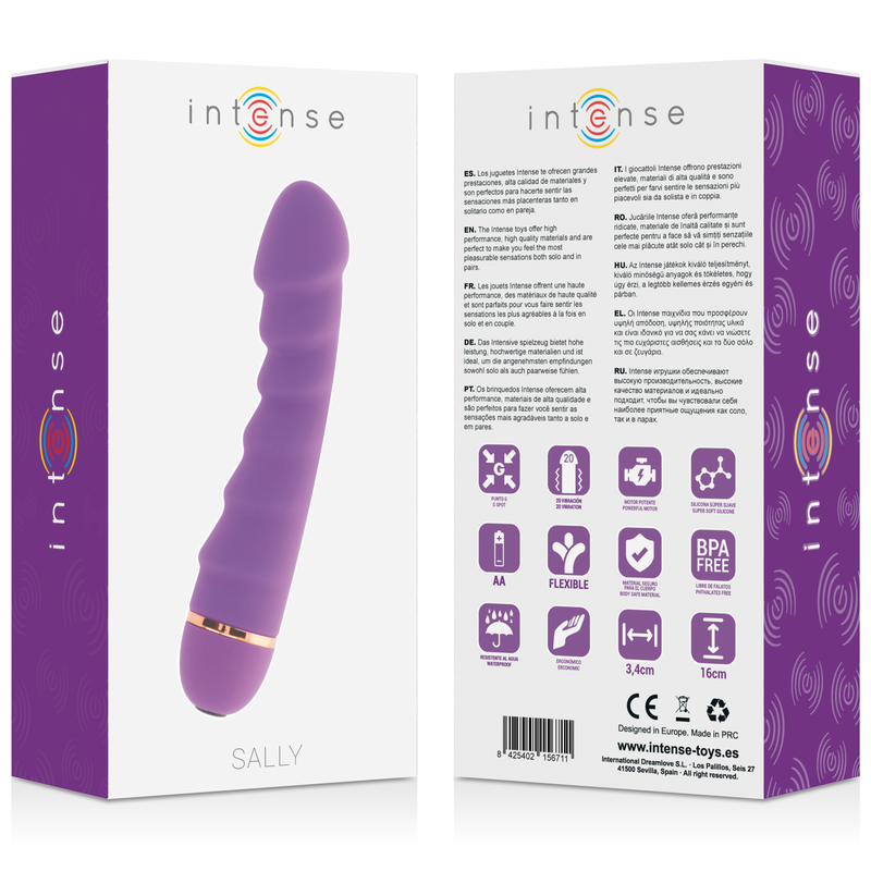 vibromasseur point G flexible 20 modes lilas Sally Intense vue 5 sur 5