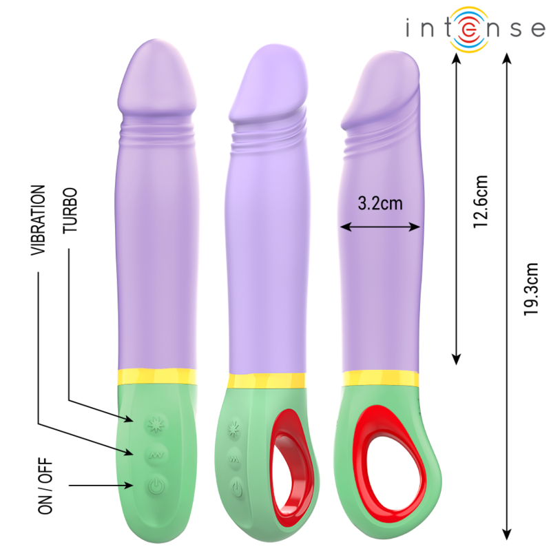 vibromasseur classique violet à piles Velma Intense vue 2 sur 6