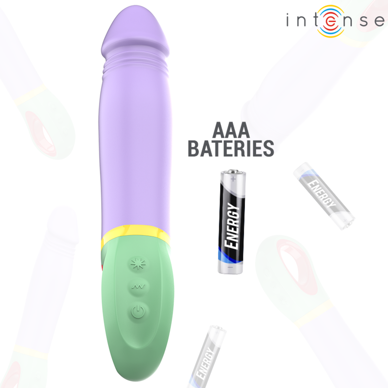 vibromasseur classique violet à piles Velma Intense vue 5 sur 6