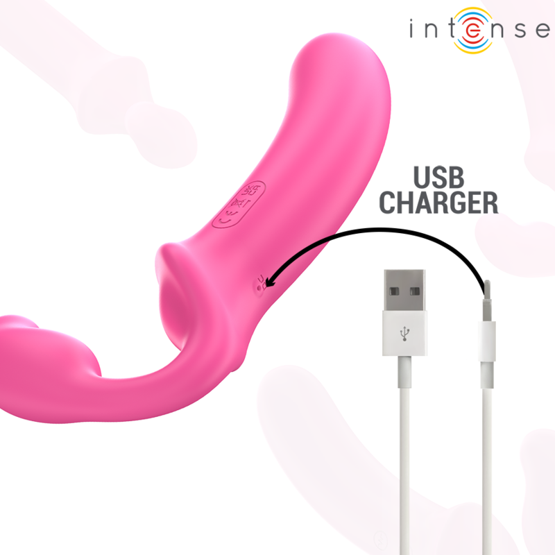 double vibromasseur télécommandé rose 20 cm Amy Intense vue 7 sur 8