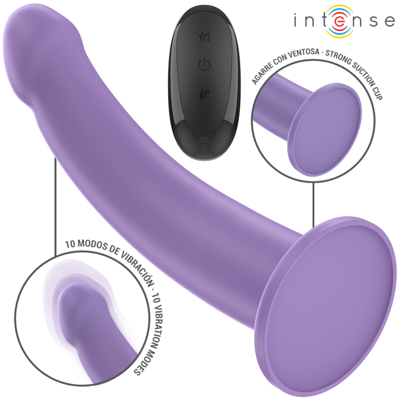 vibromasseur télécommandé violet 17,5 cm Eddie Intense vue 2 sur 8