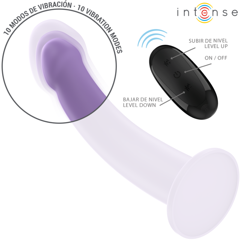 vibromasseur télécommandé violet 17,5 cm Eddie Intense vue 4 sur 8