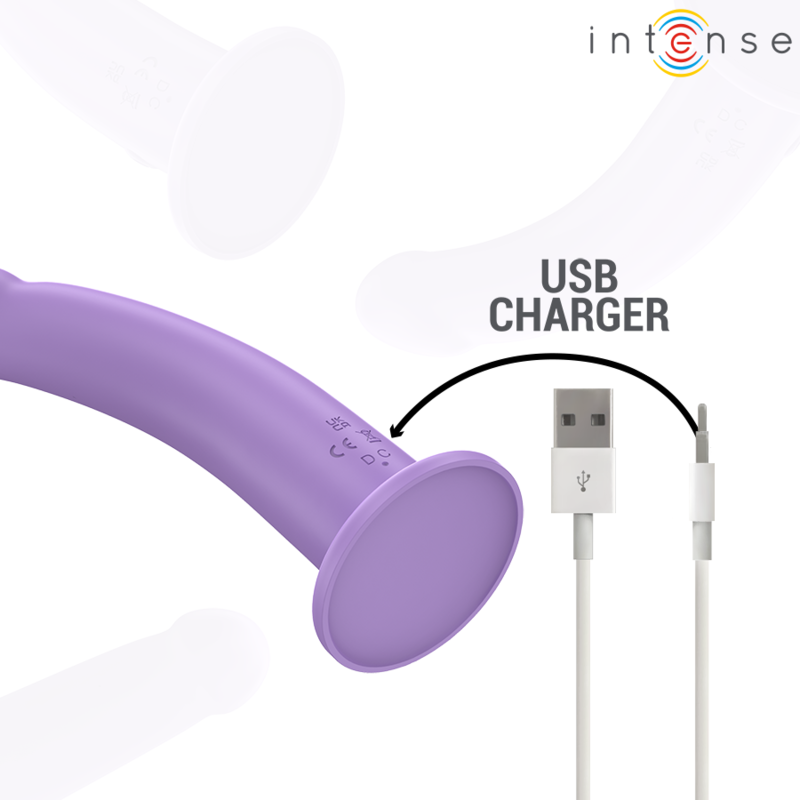 vibromasseur télécommandé violet 17,5 cm Eddie Intense vue 7 sur 8