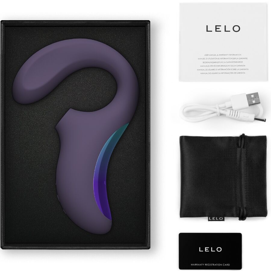 stimulateur point G et clitoris violet Enigma Wave Lelo vue 3 sur 5