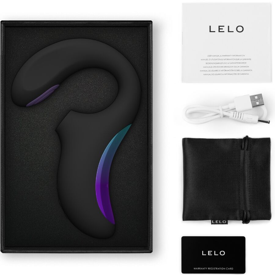 stimulateur sonique point A et clitoris noir Enigma Lelo vue 3 sur 5
