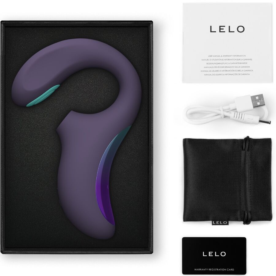 stimulateur sonique point A et clitoris violet Enigma Lelo vue 3 sur 5