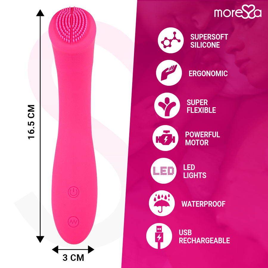 vibromasseur point G tête flexible 30 modes Celso Moressa vue 4 sur 8