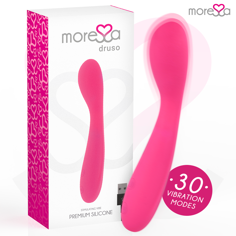 vibromasseur point G fin 30 modes rechargeable Druso Moressa vue 2 sur 8