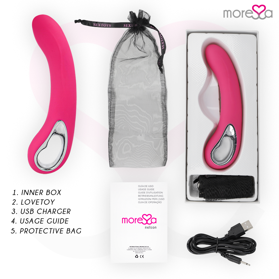 vibromasseur point G 12 modes rechargeable Nelson Moressa vue 6 sur 8