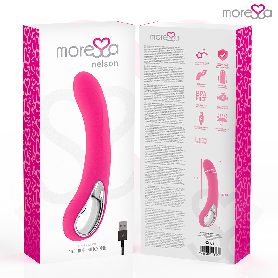 vibromasseur point G 12 modes rechargeable Nelson Moressa vue 7 sur 8