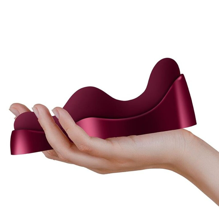 vibromasseur 2 en 1 télécommandé rouge Ruby Glow Rocks-Off vue 2 sur 10