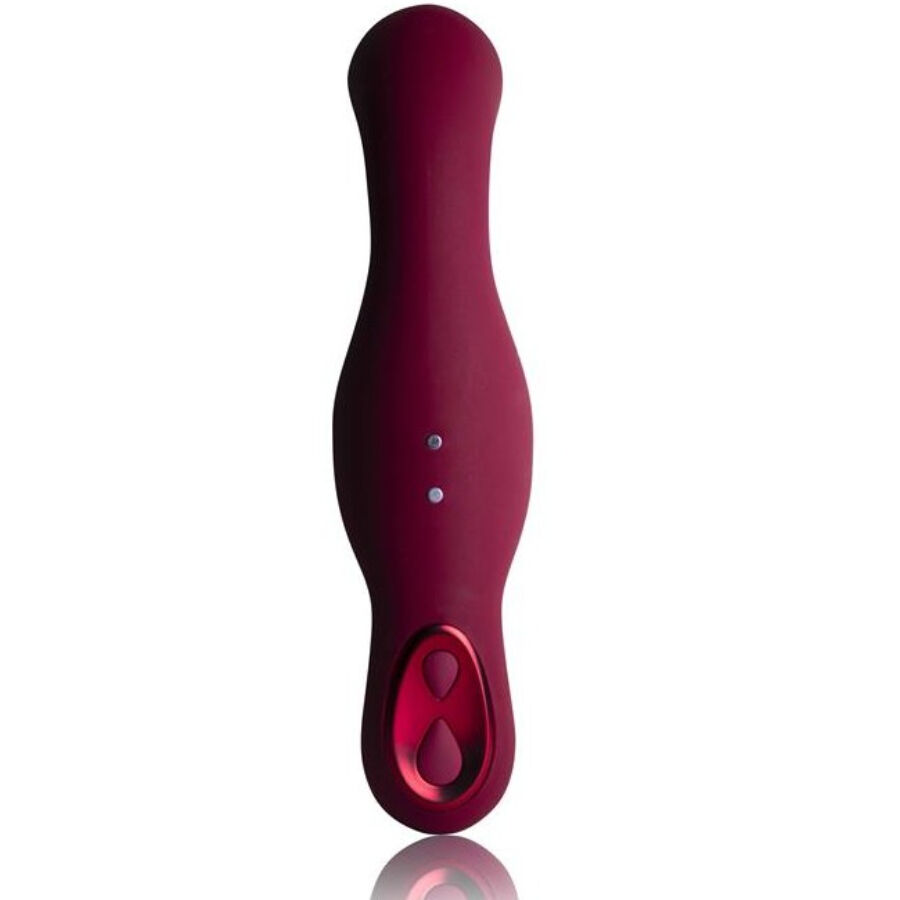 vibromasseur 2 en 1 télécommandé rouge Ruby Glow Rocks-Off vue 5 sur 10