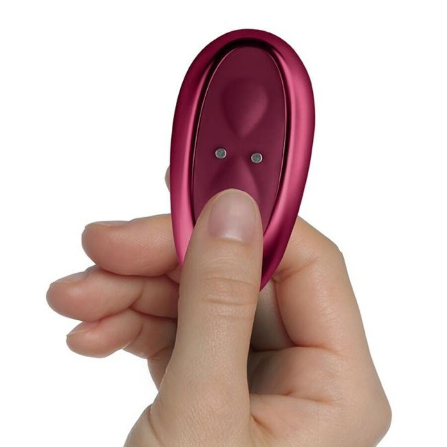 vibromasseur 2 en 1 télécommandé rouge Ruby Glow Rocks-Off vue 8 sur 10